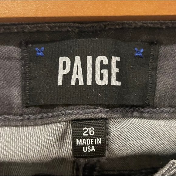 PAIGE Verdugo Ankle Black Jeans - Picture 2 of 5